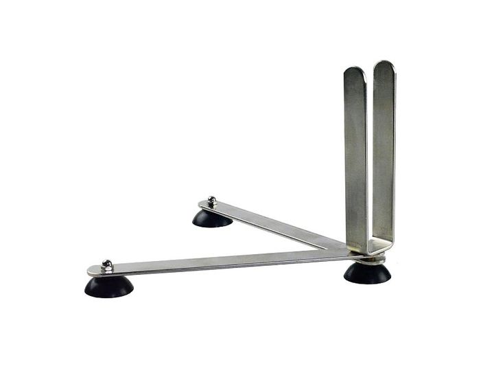 Folding pan holder